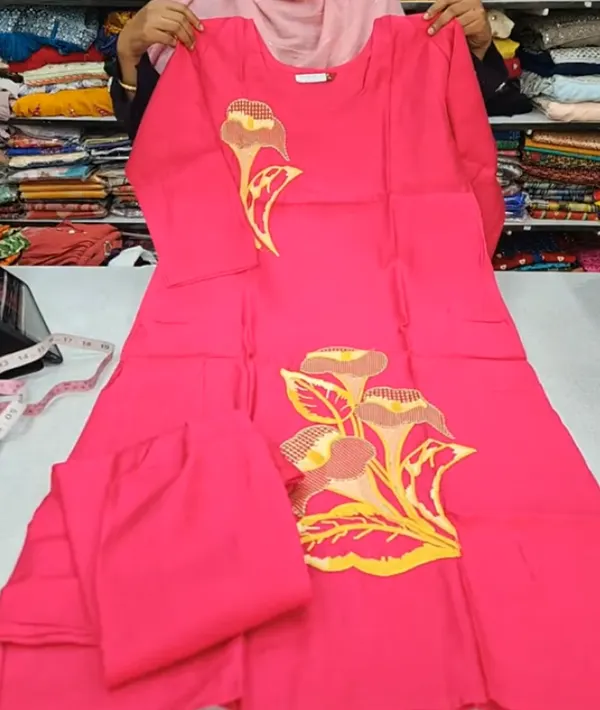 Heavy Vatican Fully Embroidery Top with Plazzo Bottom  | TS3146